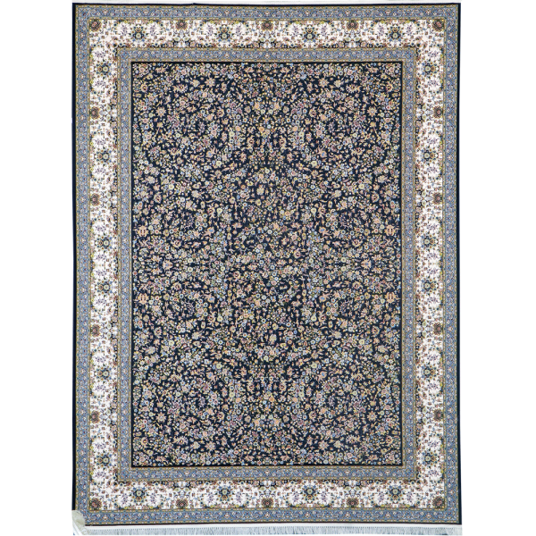 فرش 1200 شانه کلاسیک کد 6127 رنگ سرمه ای