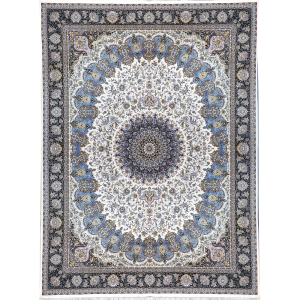 فرش 1200 شانه کلاسیک کد 6131 رنگ کرم