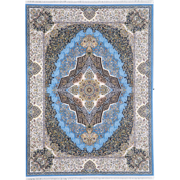 فرش 1200 شانه کلاسیک کد 6138 رنگ آبی