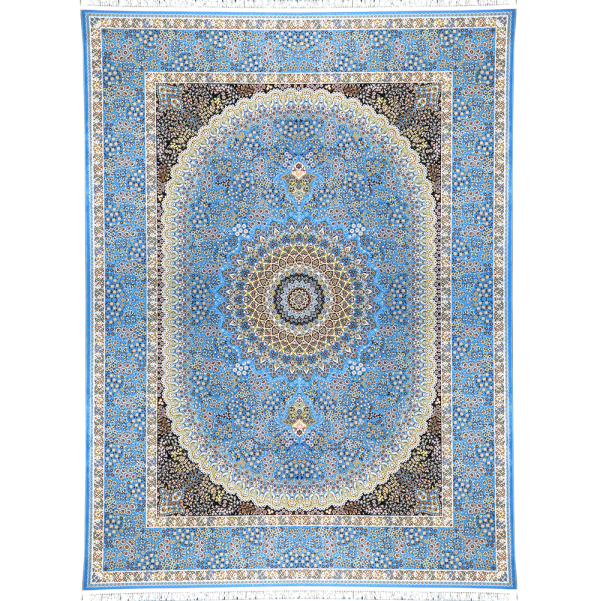 فرش 1200 شانه کلاسیک کد 6141 رنگ آبی