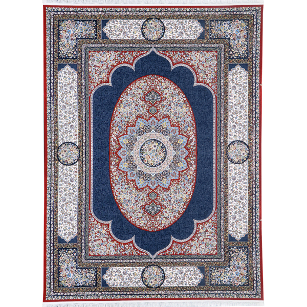 فرش 1200 شانه کلاسیک کد 6144 رنگ لاکی