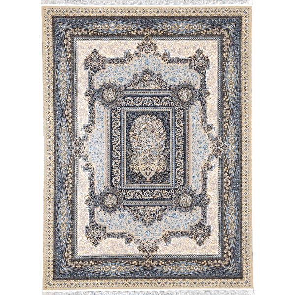 فرش 1200 شانه کلاسیک کد 6146 رنگ بژ