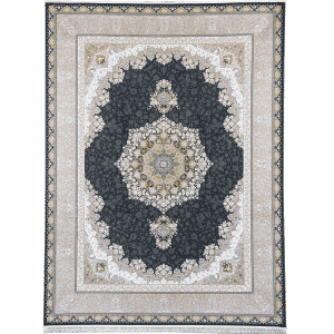 فرش 1200 شانه طلاکوب کد 9703 رنگ دلفینی