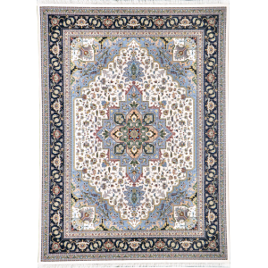 فرش 1200 شانه کلاسیک کد 6147 رنگ کرم